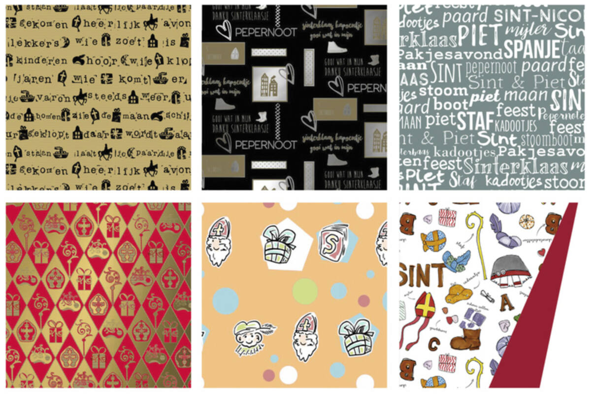 Cadeaupapier Sint assorti 70 x 200 cm