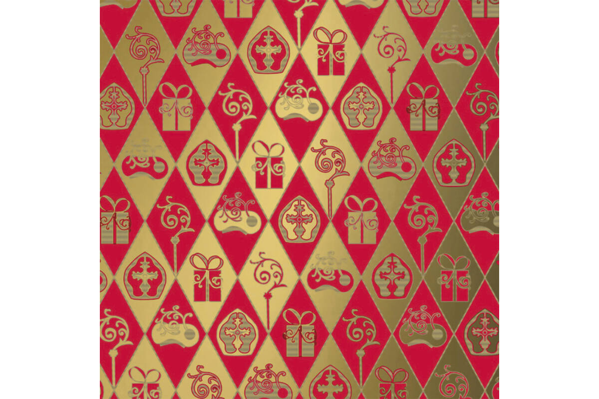 Cadeaupapier Sint assorti 70 x 200 cm