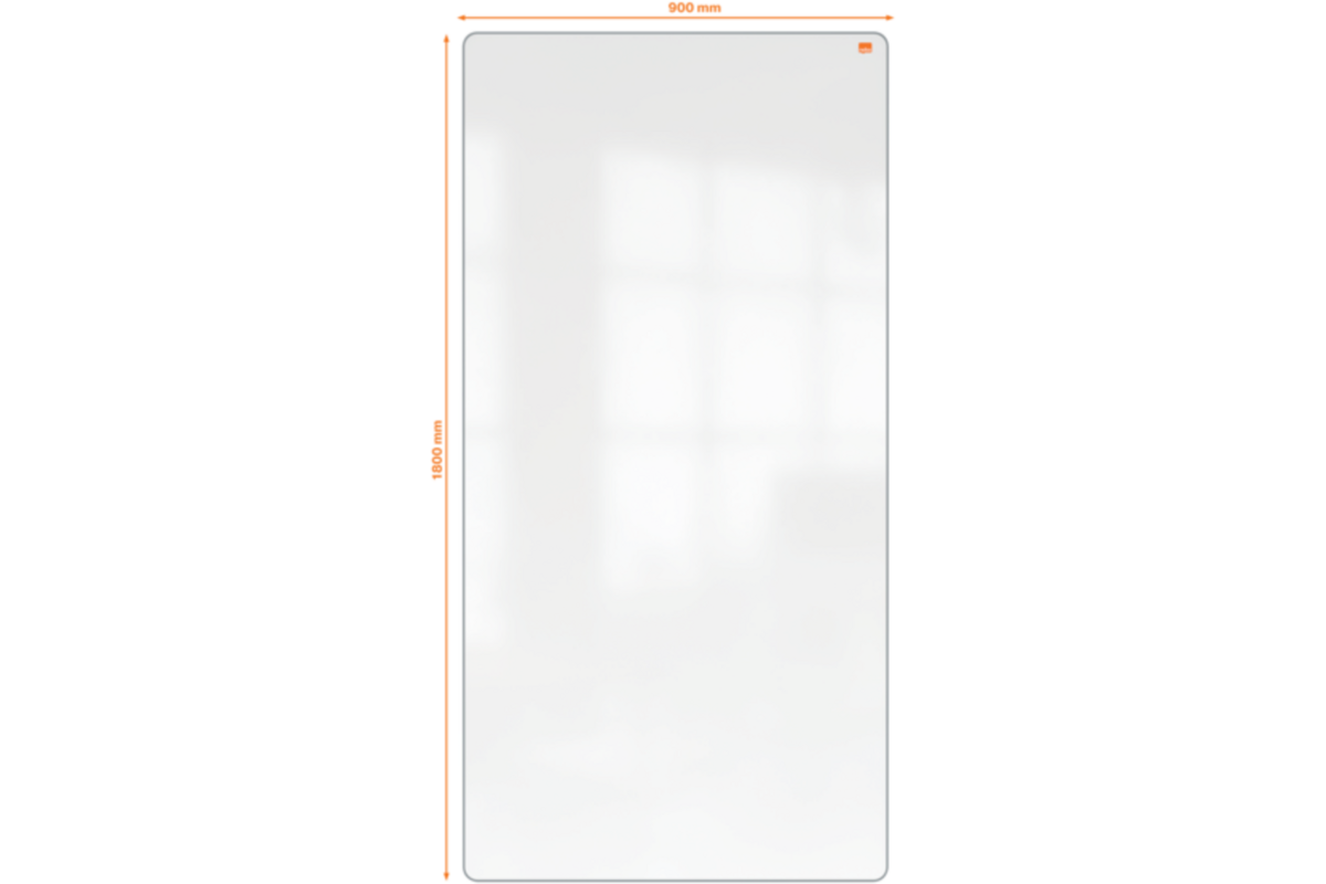 Whiteboard Nobo Move&Meet afneembaar en draagbaar 180x90cm grijs frame