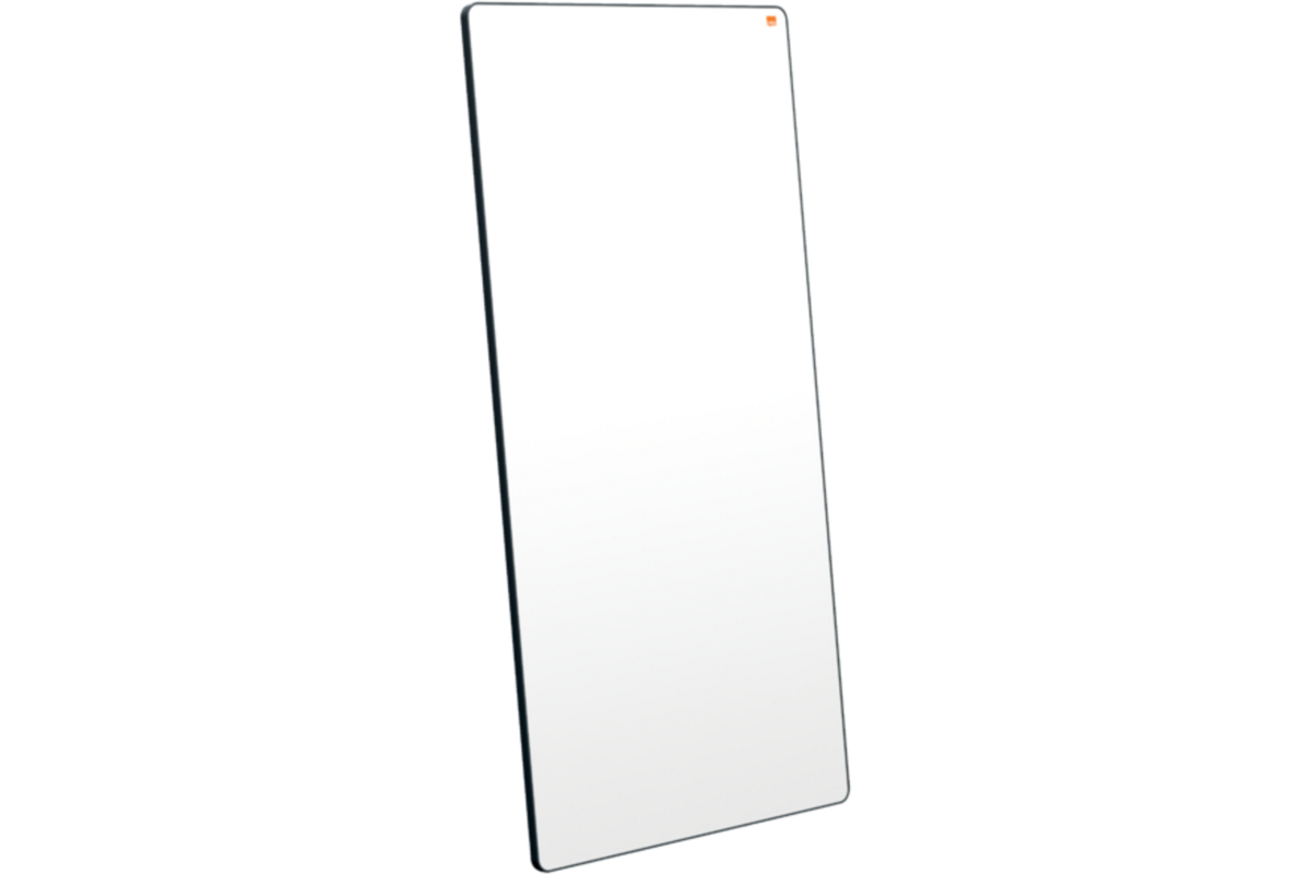 Whiteboard Nobo Move&Meet afneembaar en draagbaar 180x90cm zwart frame