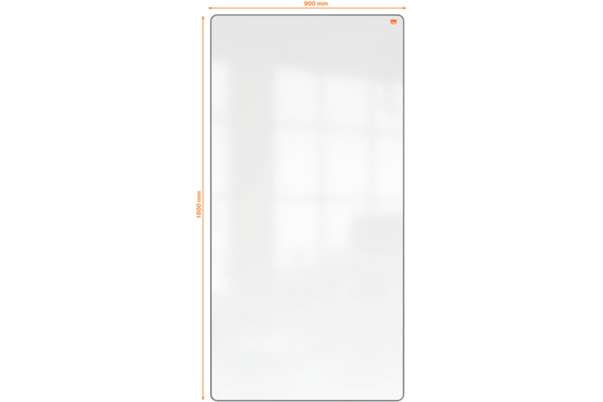 Whiteboard Nobo Move&Meet afneembaar en draagbaar 180x90cm zwart frame