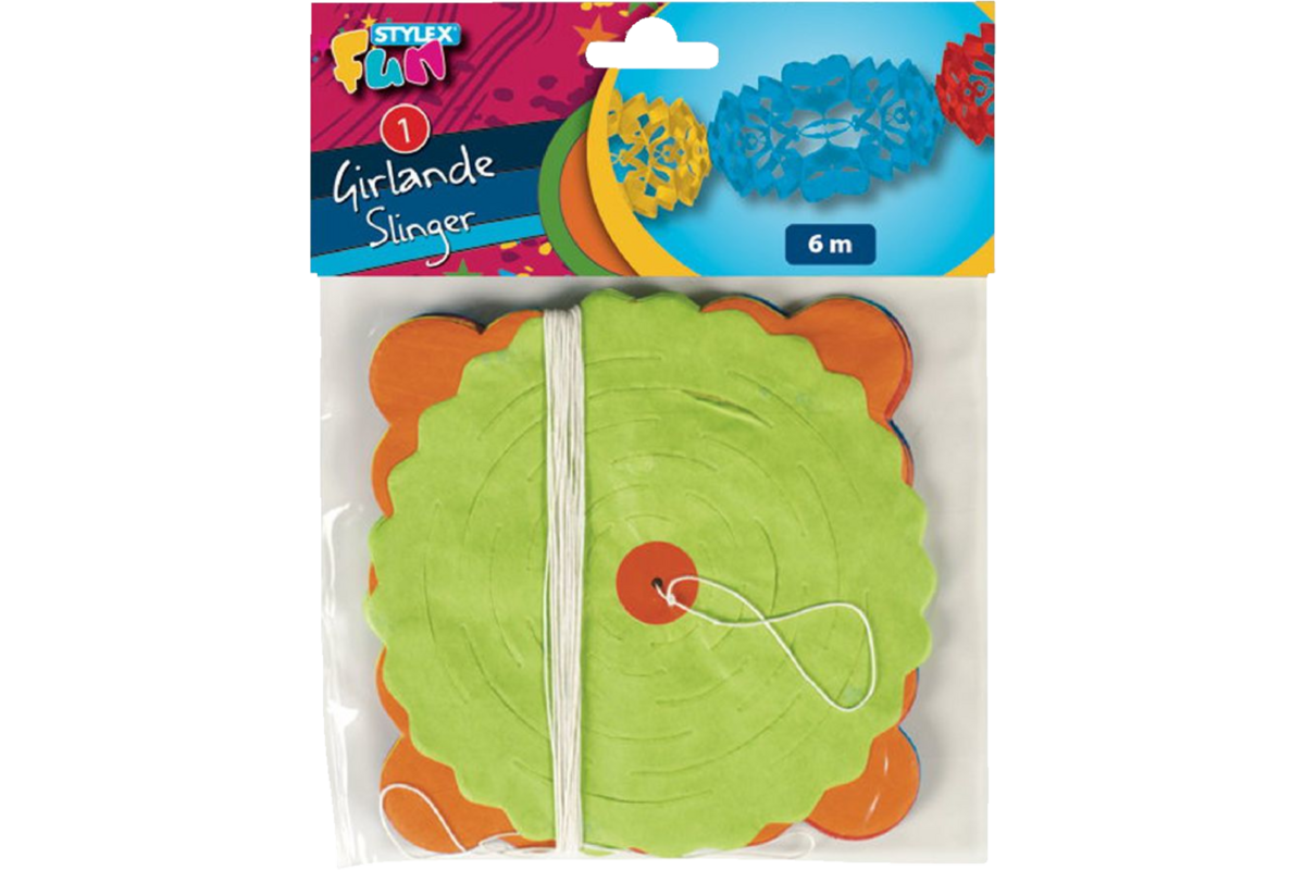 Slinger papier assorti, 6 meter