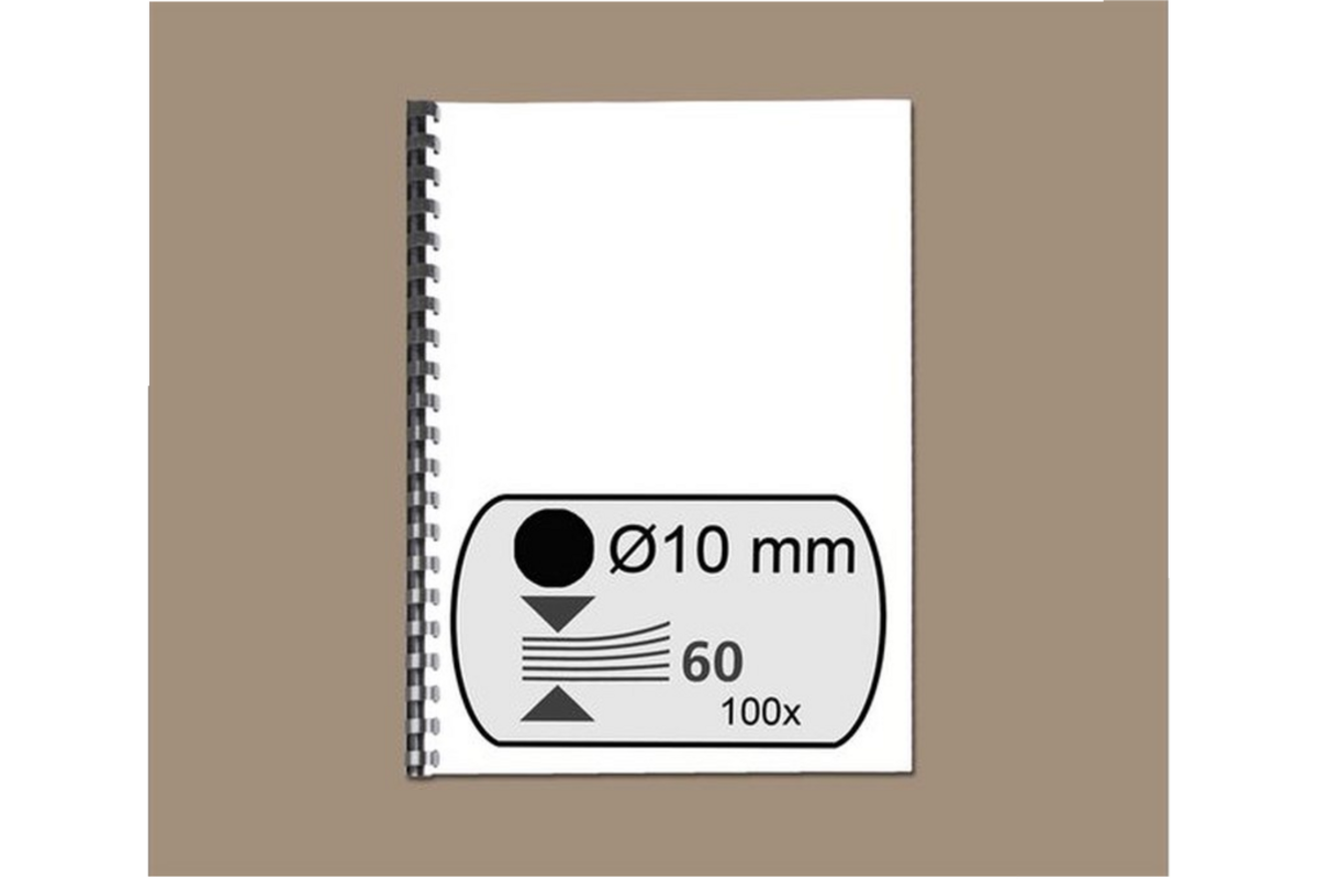 Bindrug zwart 10 mm, 100 stuks