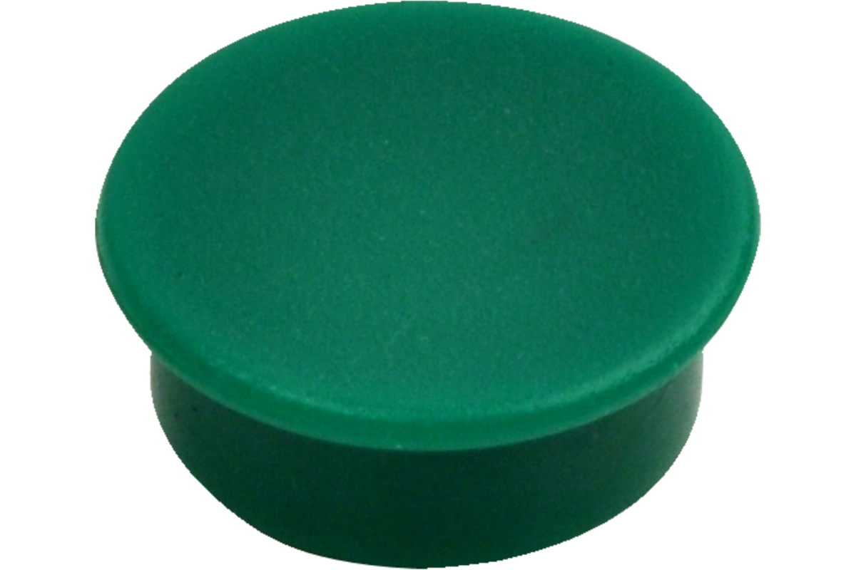 Magneet groen 30 mm rond, 10 stuks