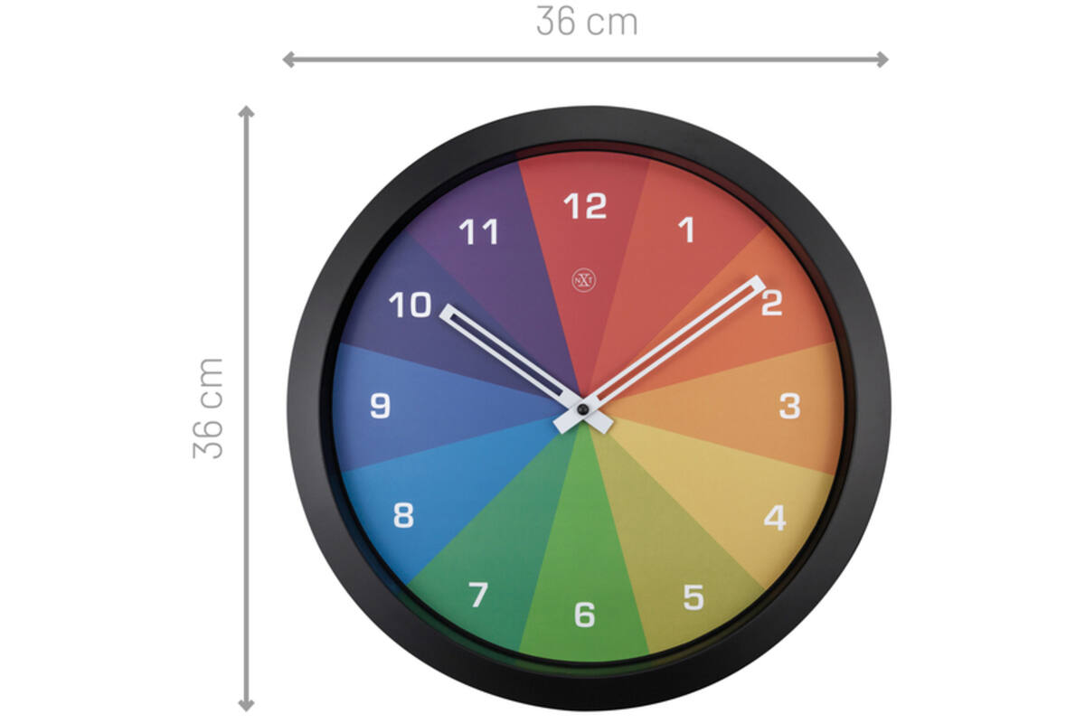 Wandklok 36 cm Multicolor Joy
