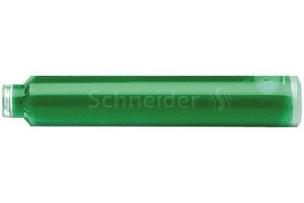 Inktpatronen Schneider groen, 6 stuks