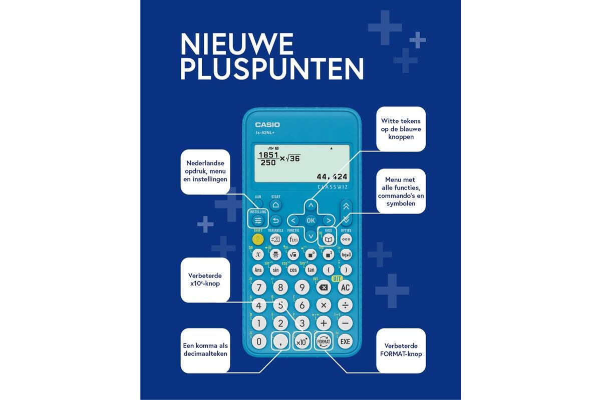 Rekenmachine wetenschappelijke Casio FX-82NL+
