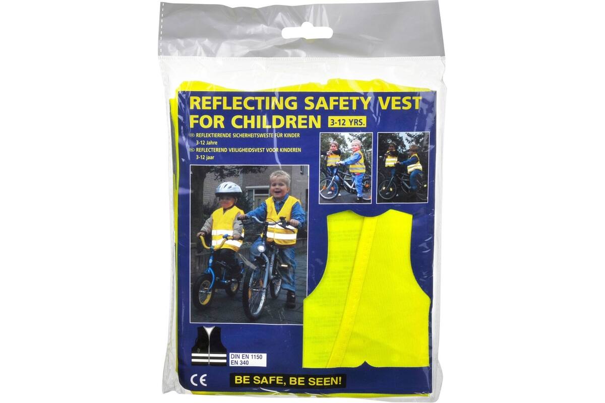 Veiligheidsvest kind geel