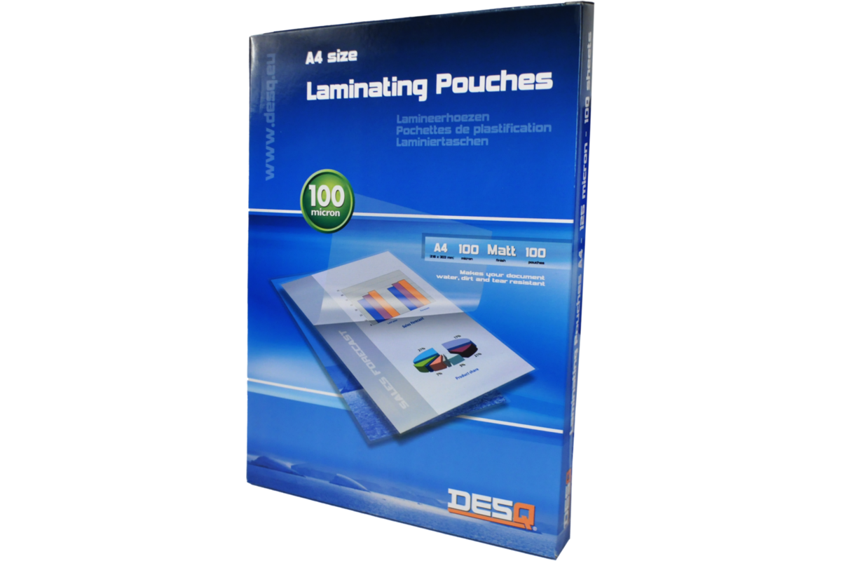Plastificeer/lamineerhoes mat A4 1 100 micron 100 stuks