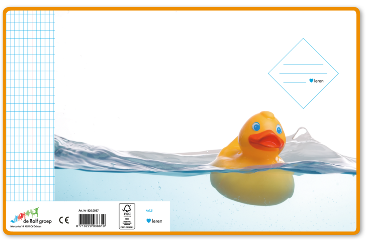 Schriften commerciaal 4x7,5 mm, badeendjes, 16,5 x 21 xm, 80 gr (25 stuks)