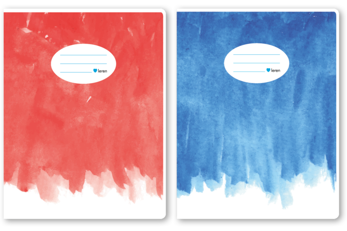 Schriften ruit 5×5 mm, aquarel, 16,5 × 21 cm (25 stuks)