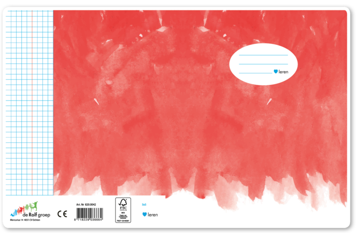 Schriften ruit 5×5 mm, aquarel, 16,5 × 21 cm (25 stuks)