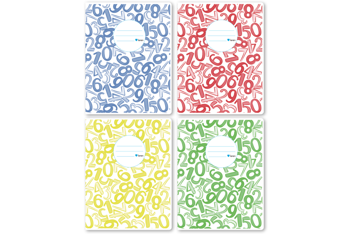 Schriften ruit 5x9 mm, cijfers, 16,5 x 21 cm, 80 gr (25 stuks)