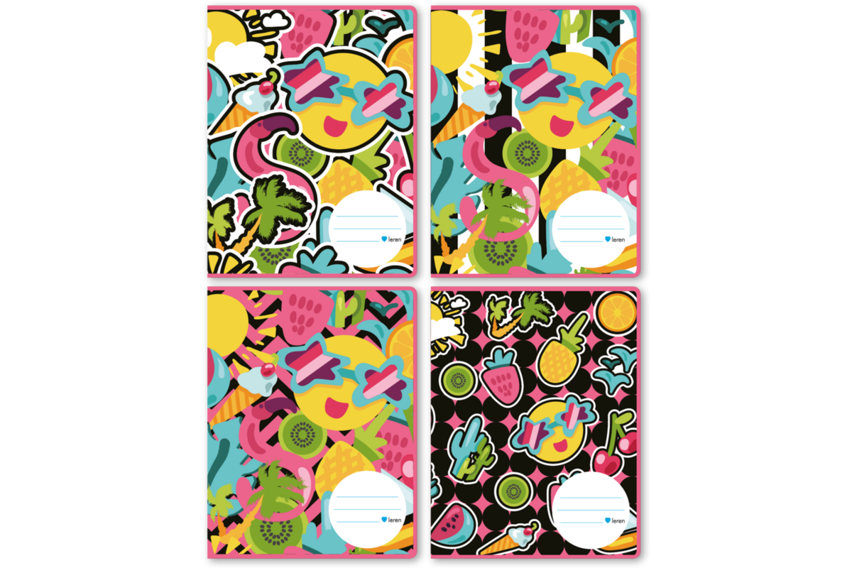 Schriften 6-4-6, zomervakantie, 16,5 x 21 cm, 80 gr (25 stuks)