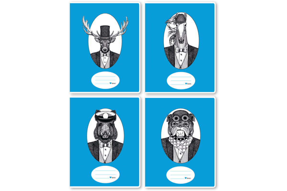 Schriften 6-3, dieren in pak, 16,5 x 21 cm (25 stuks)