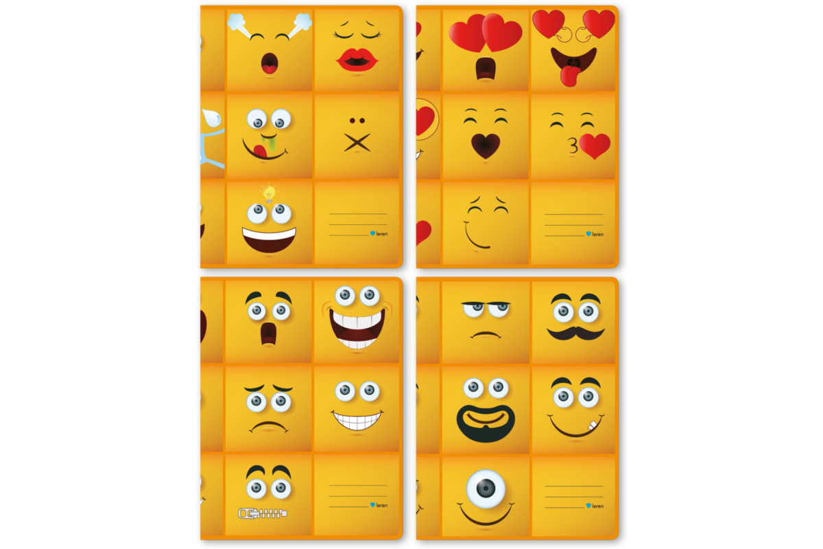 Schriften 6-4-6, emoji, 16,5 x 21 cm, 80 gr