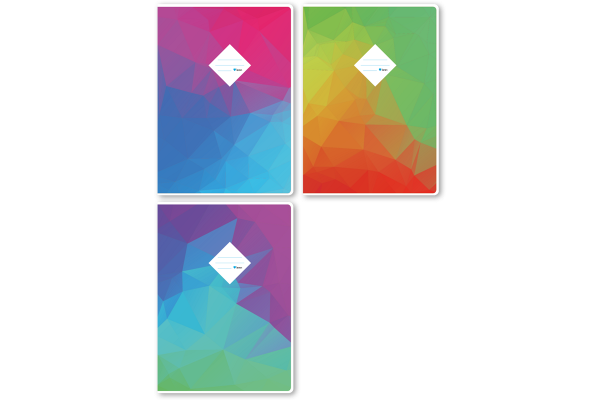 Schriften blanco, geometrisch, 21 x 29,7 (A4), 70 gr (25 stuks)