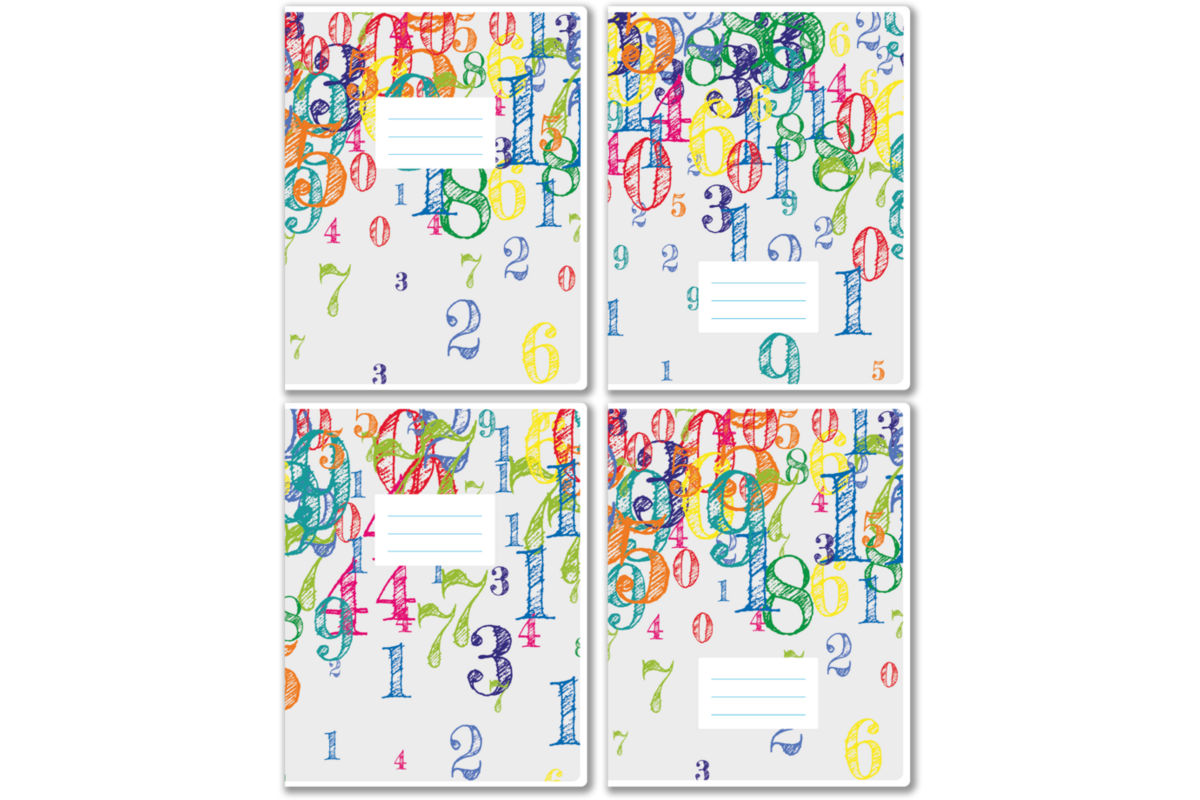 Schriften commerciaal 4x7,5 mm, budget, 16,5 x 21 cm, 70 gr (25 stuks)