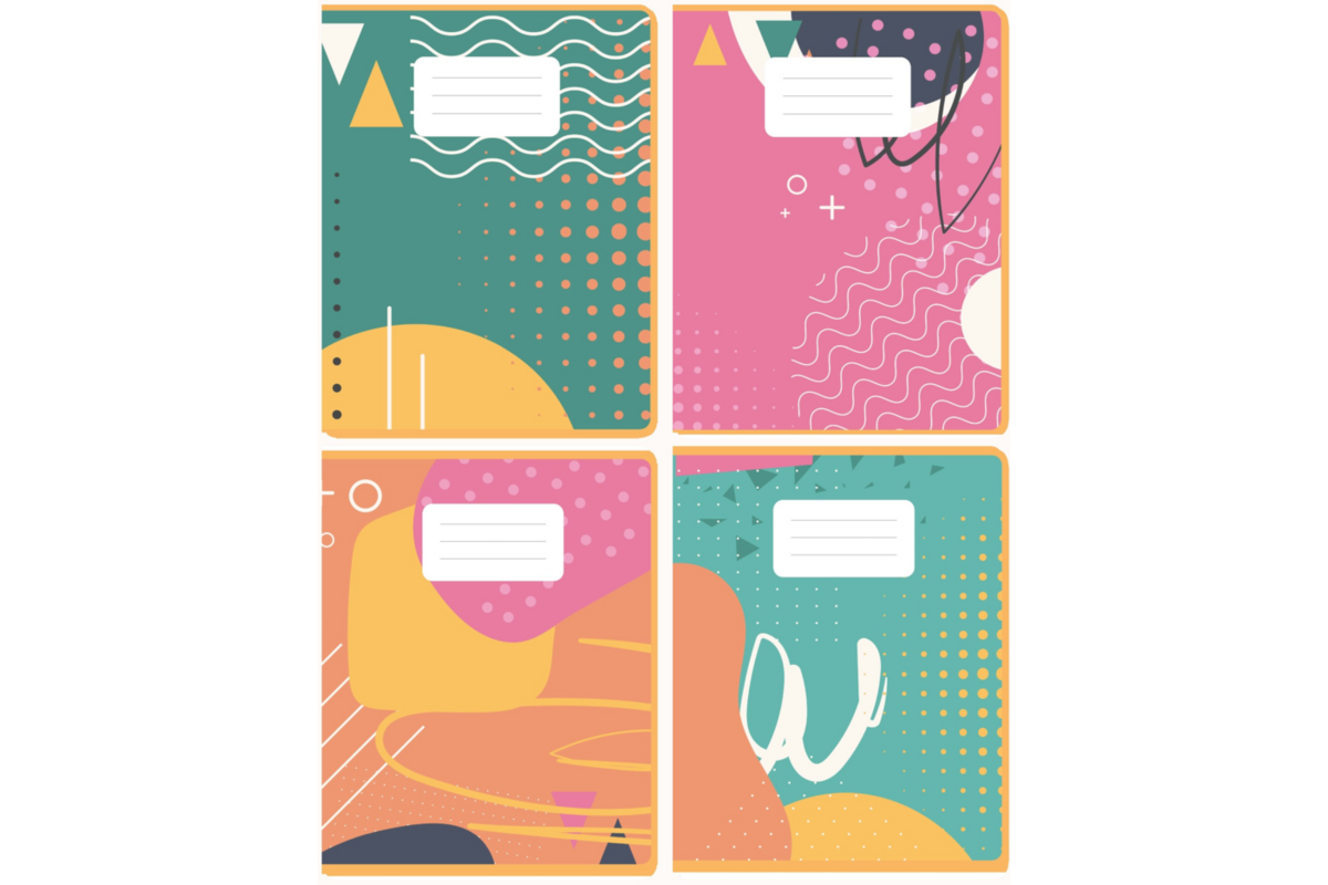 Schriften commerciaal 4x7,5 mm, notebook, 16,5 x 21 cm, 80 gr (25 stuks)