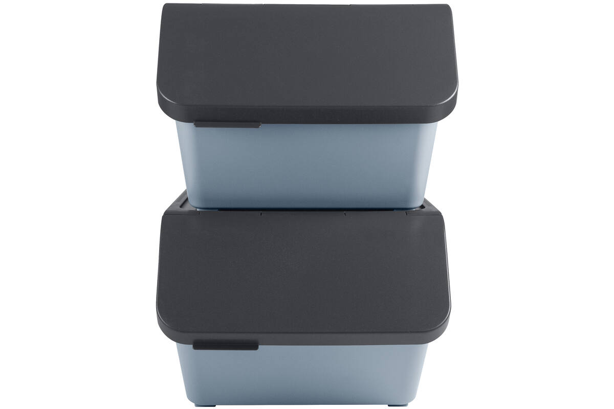 Sorteerbak Sigma blauw/grijs 493 x 388 x 298 mm, 45 liter