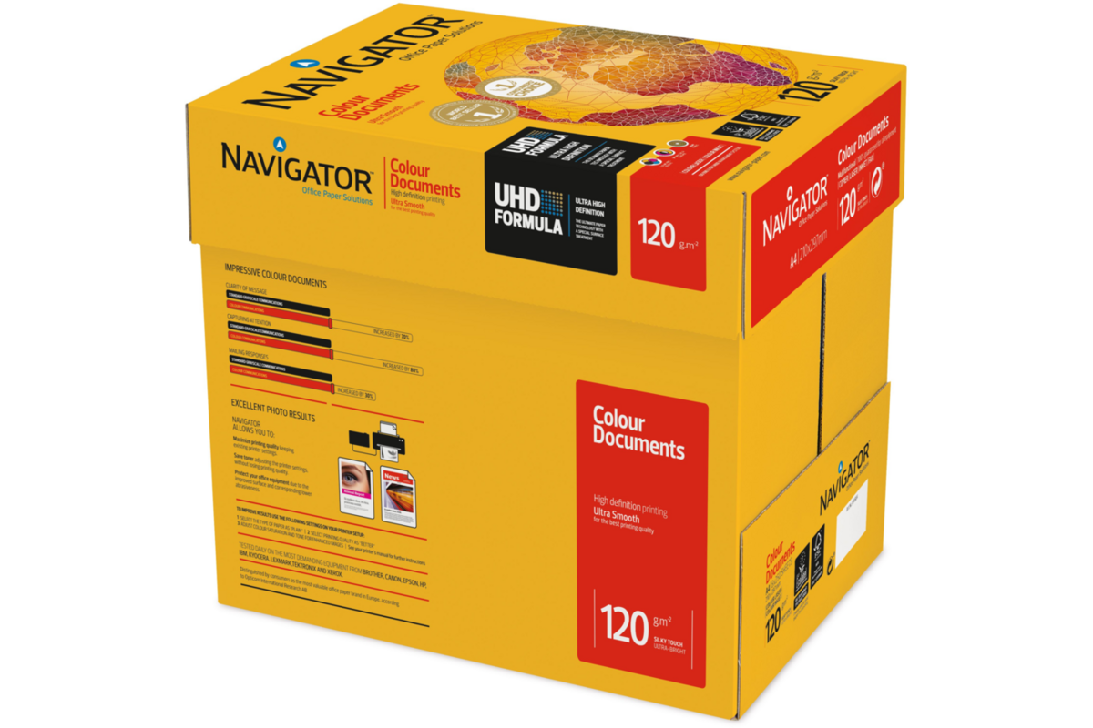 Kopieerpapier A4 Navigator 120 gram, 250 vel