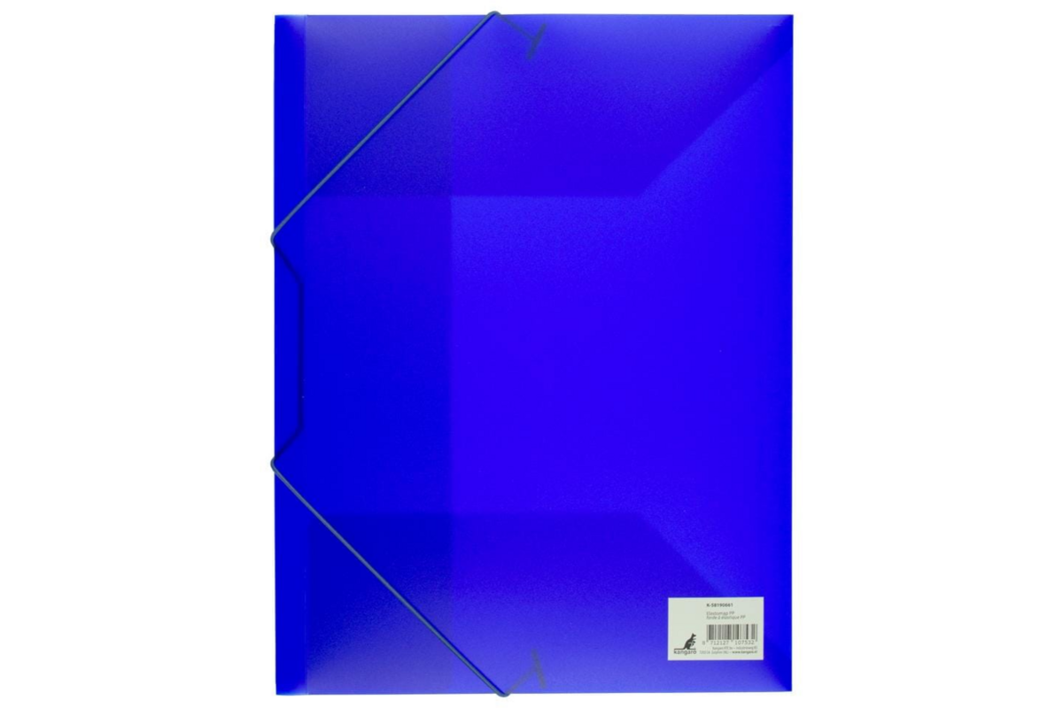 Elastomap A4 PP transparant blauw