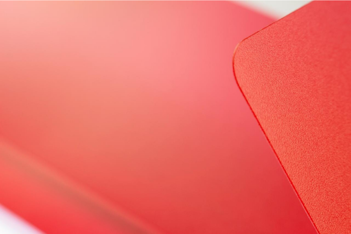 Elastomap A4 PP transparant rood
