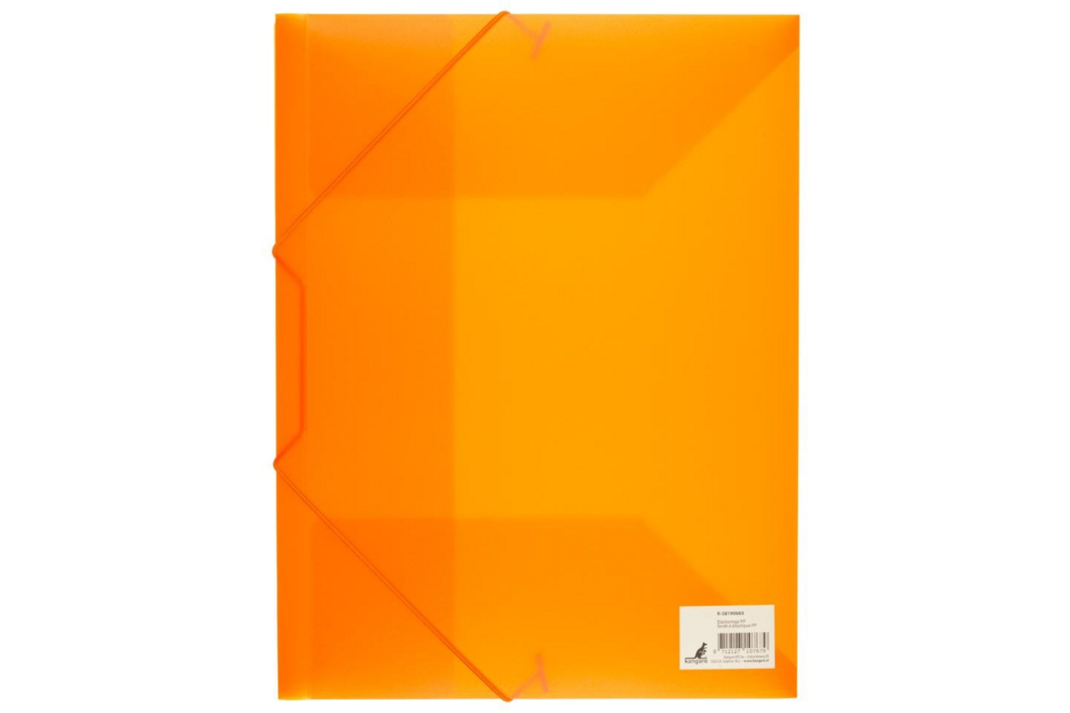 Elastomap A4 PP transparant oranje