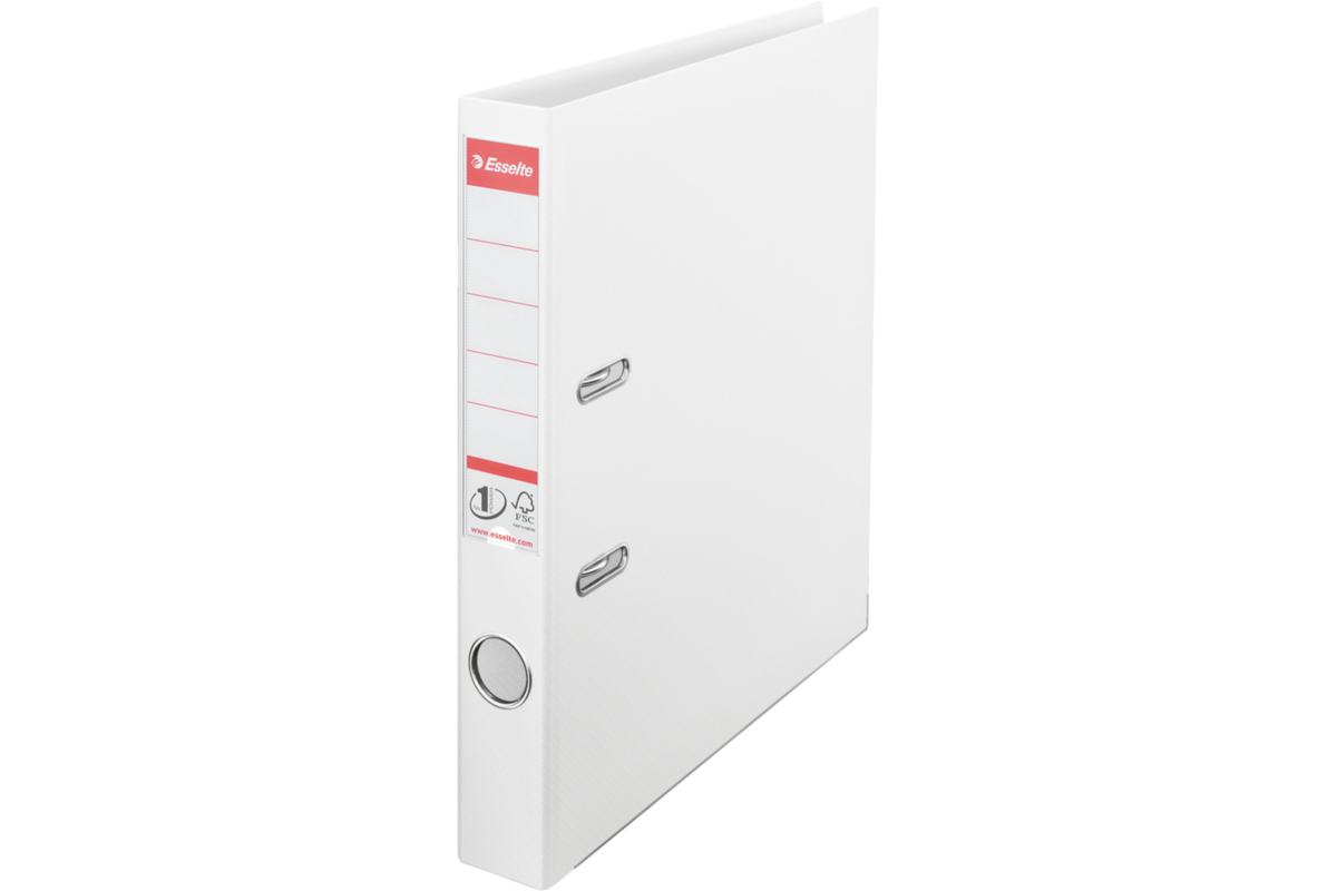 Ordner Esselte A4 vivida wit, smalrug FSC