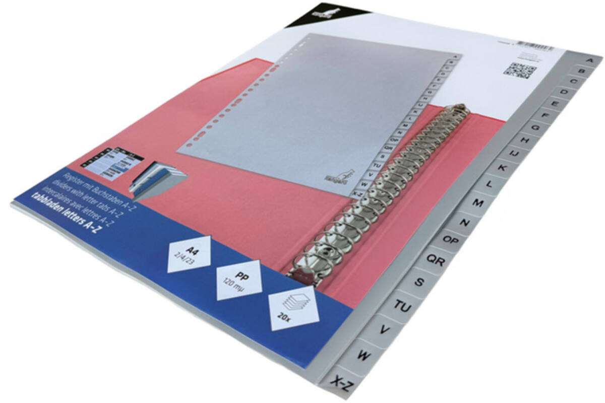 Tabblad/Ringbandvulling A4 23-rings alfabet