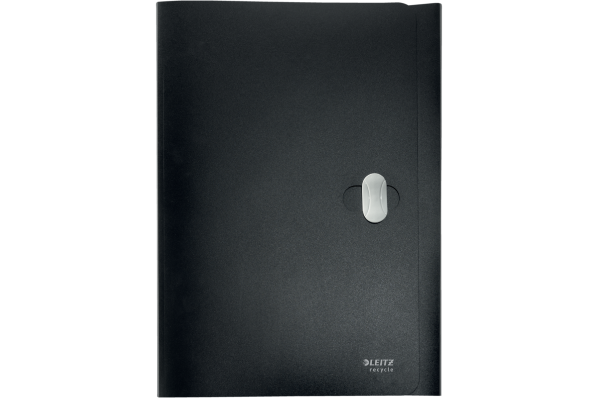 Klepmap Leitz Re:cycle 3 kleps A4 PP, Zwart