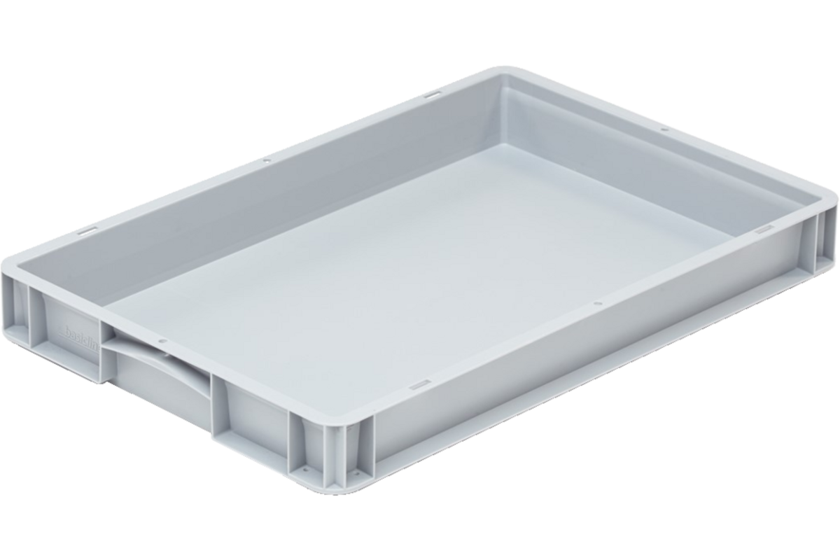 Tafel/opbergbak kunststof stapelbaar 60x40x7 cm