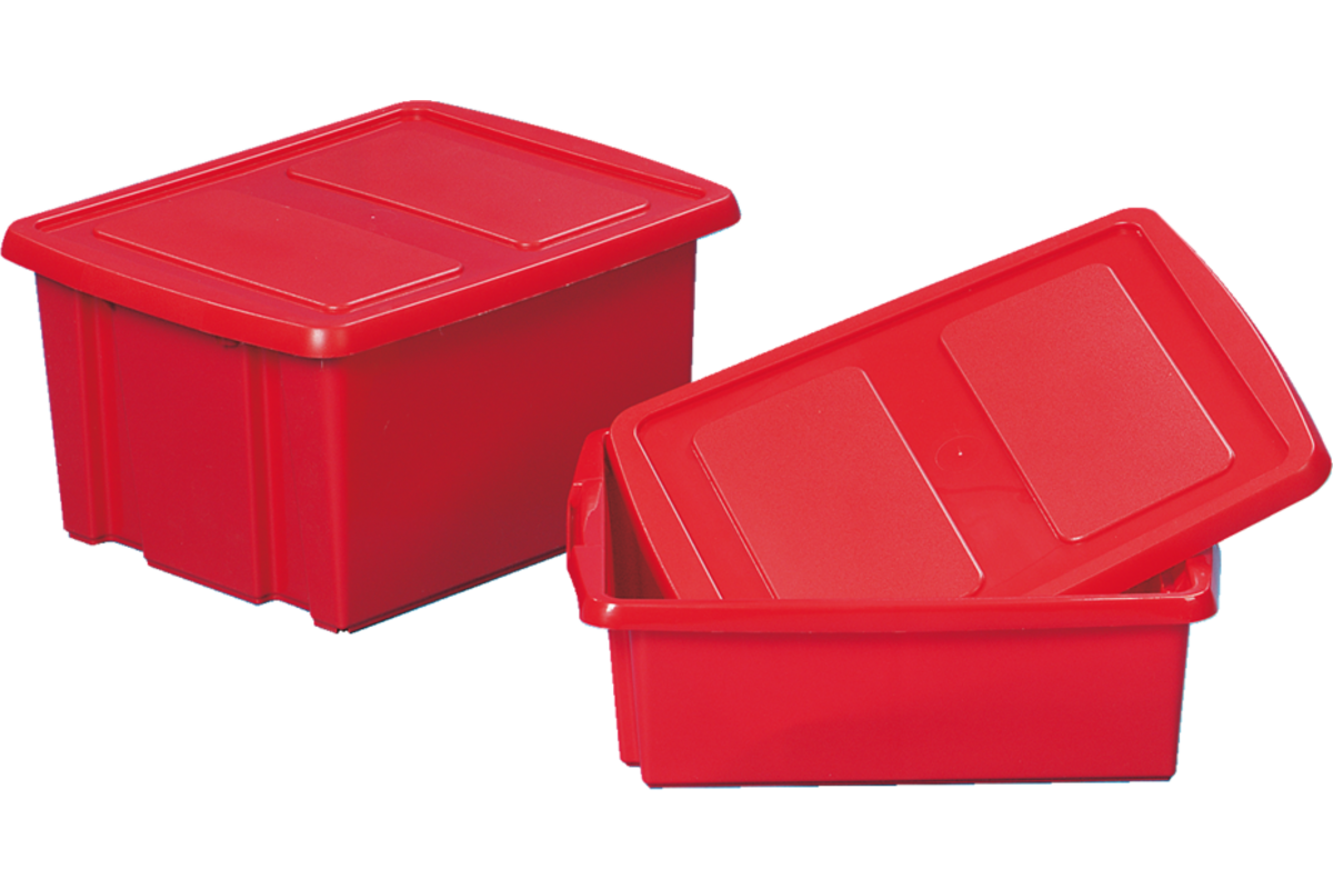 Opbergbox met deksel 32 liter formaat 45 x 35 x 24 cm