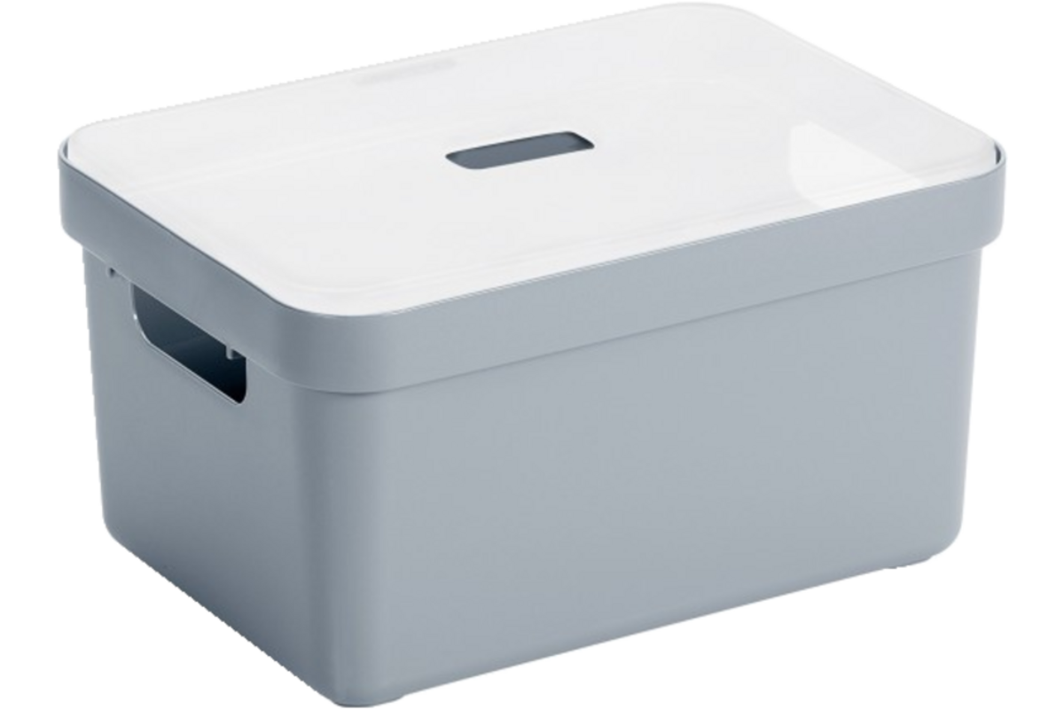 Opbergbox Sigma blauwgrijs 352 x 253 x183 mm, 13 liter