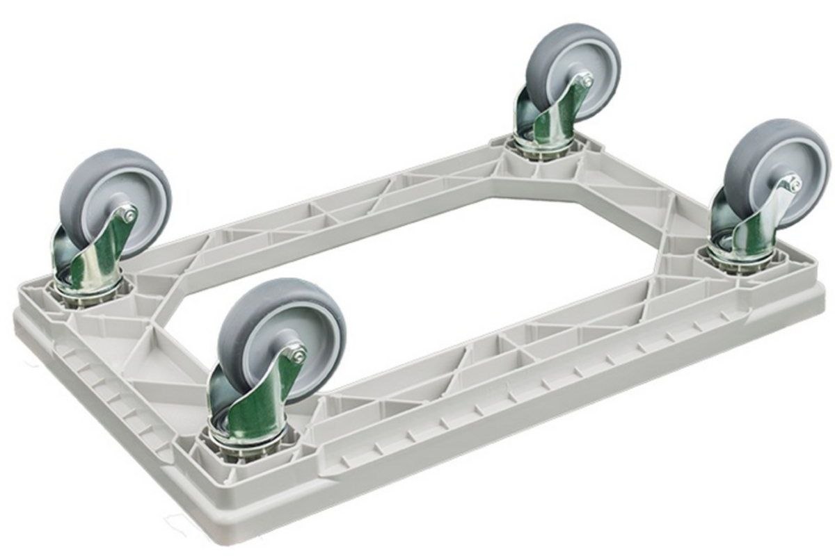 Transport Dolly 610x410 mm geluiddempend, grijs