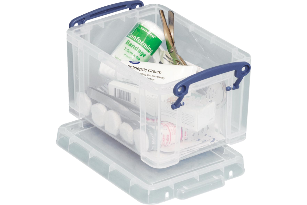 Opbergbox transparant 19,5 x 13,5 x 11 cm (l x bx h), 1,6 liter