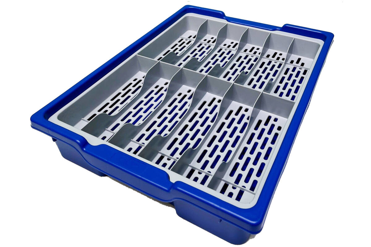 Opbergbak met inlay 12 vakken incl. deksel