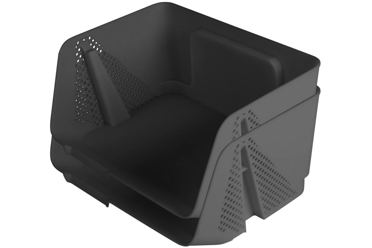 Opbergbak stappelaar sigma small antraciet, 2 stuks