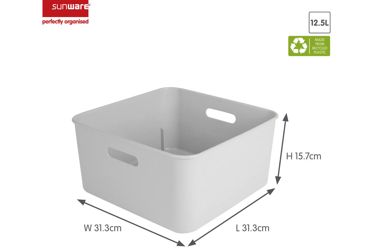 Opbergbox sigma cube 12,5 liter wit