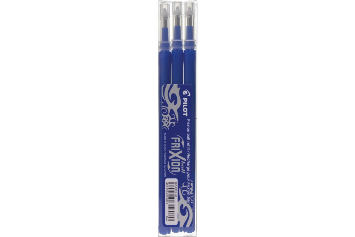 Vulling Pilot Frixion Ball/Click blauw, 3 stuks