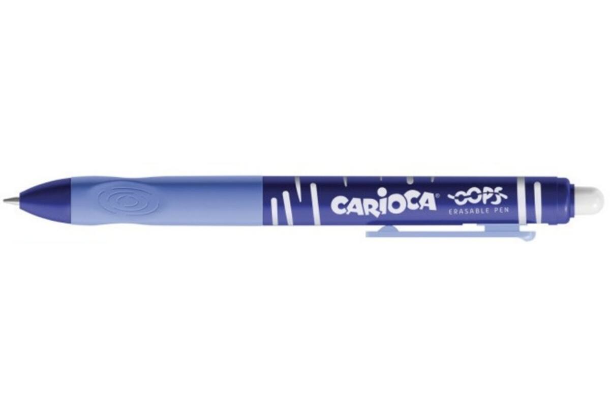 Rollerpen OOPS ergo-grip clic blauw, 12 stuks