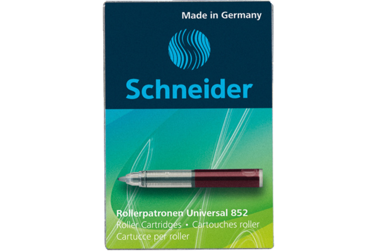 Navulling Schneider 852 rollerpen 5 stuks rood