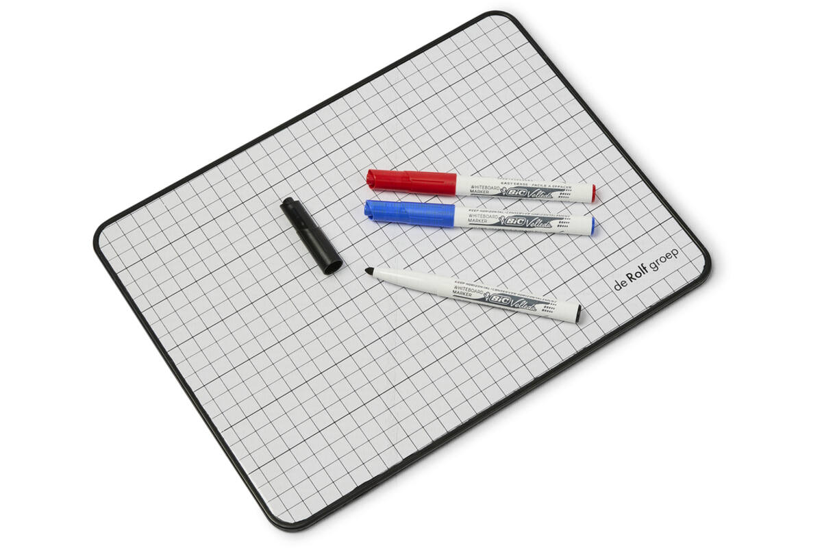 Whiteboard/wisbord Deluxe | de Rolf groep | blanco/gelinieerd, 10 stuks
