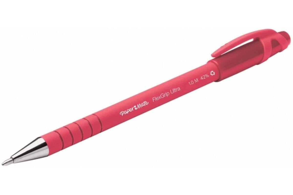Balpen Papermate Flexgrip medium rood