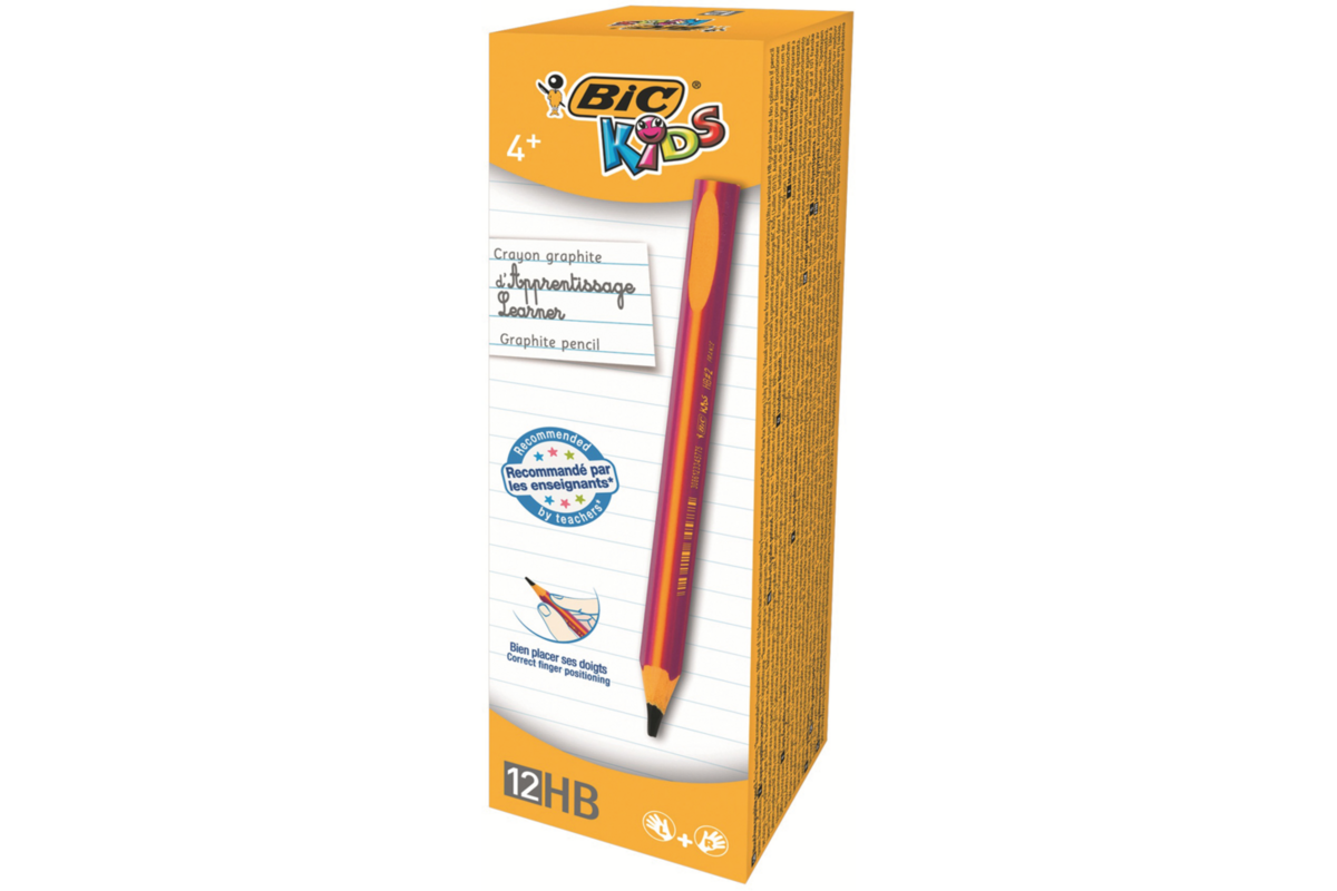 Potlood BIC evolution Girl HB driekantig, doos 12 stuks