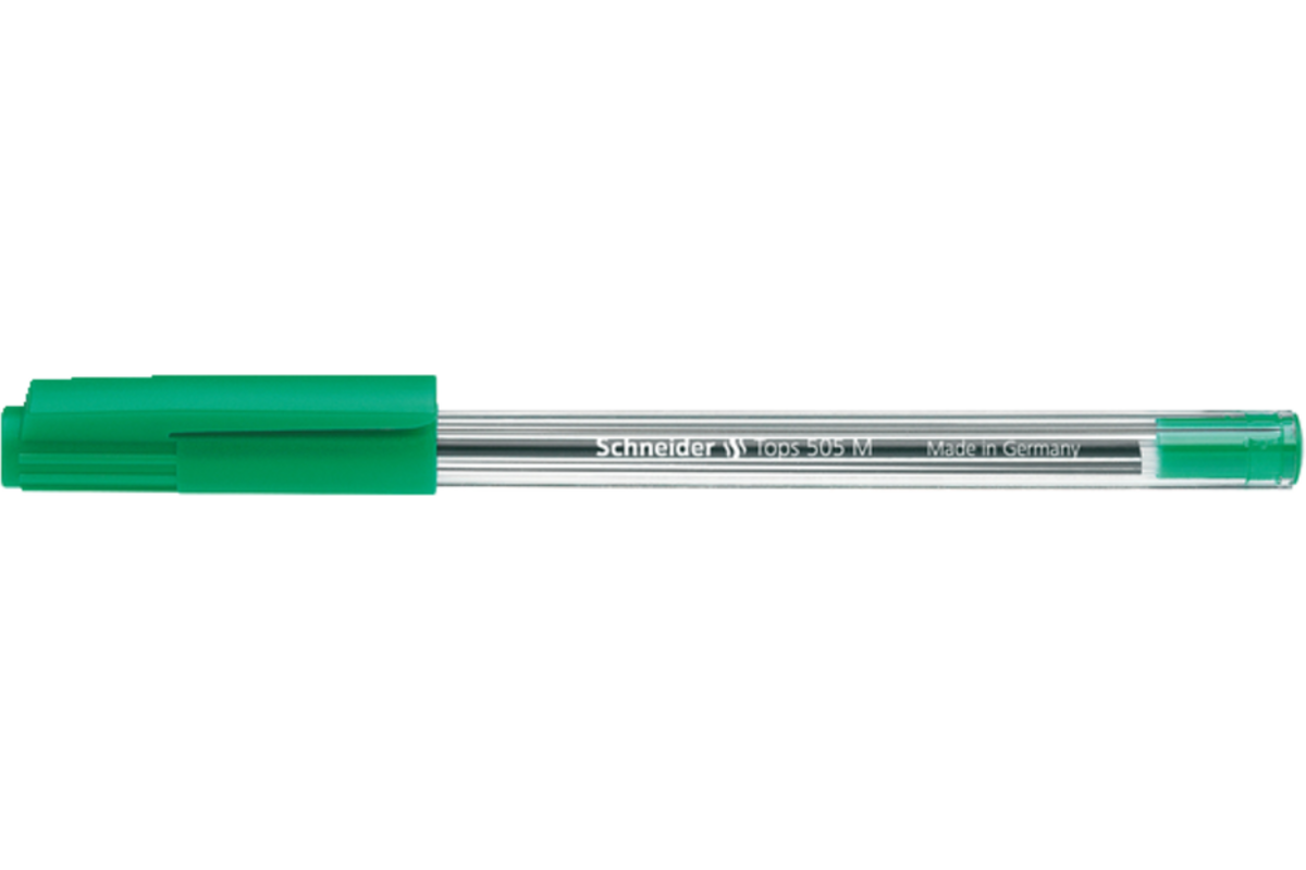 Balpen Schneider tops medium transparant groen