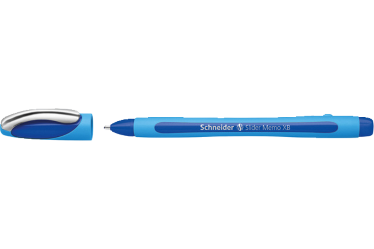 Rollerbalpen Schneider slider memo 1.4 mm blauw