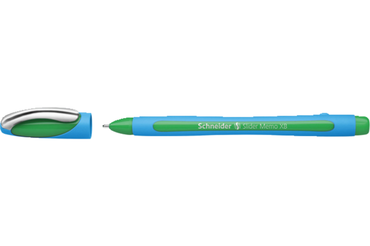 Rollerbalpen Schneider slider memo 1.4 mm groen