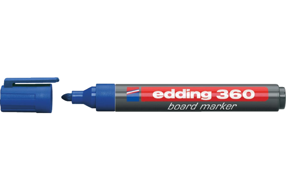 Whiteboardstift edding 360 1.5-3 mm blauw, 10 stuks
