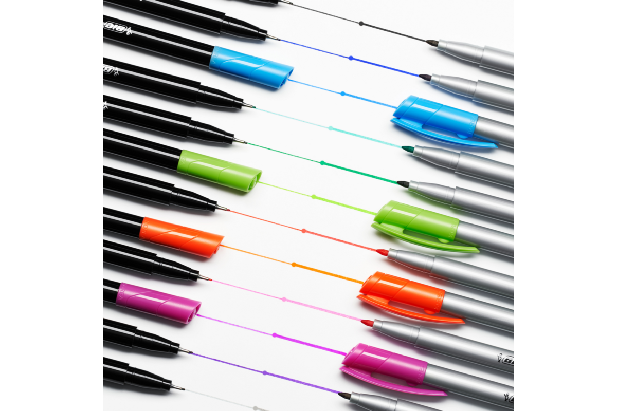 Fineliners BIC Intensity set fijn en medium, 20 + 12 stuks